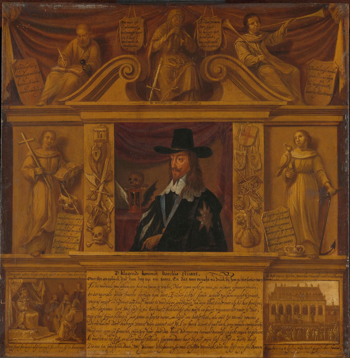 A portrait of Charles I, anonymous artist, c.1650. Rijksmuseum. Public Domain.